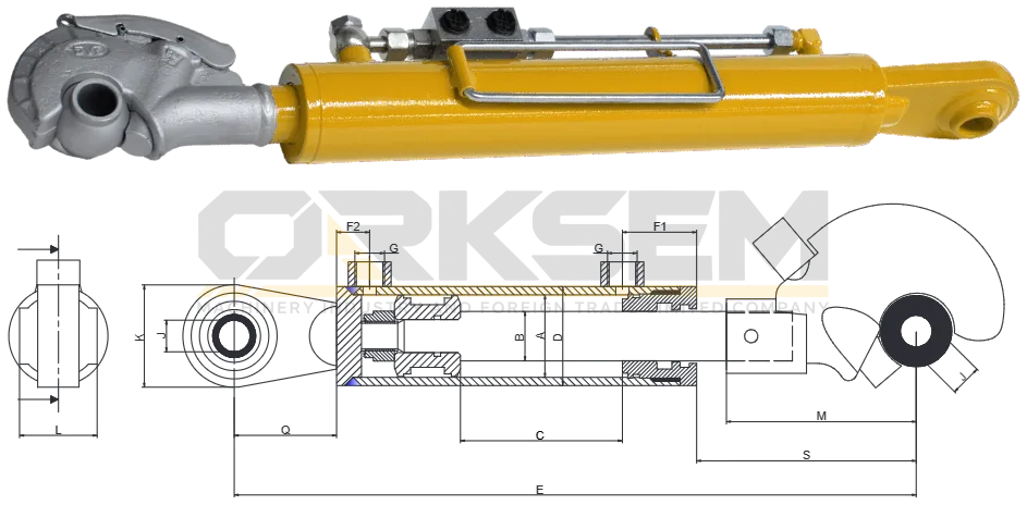 Vérin hydraulique — série TC